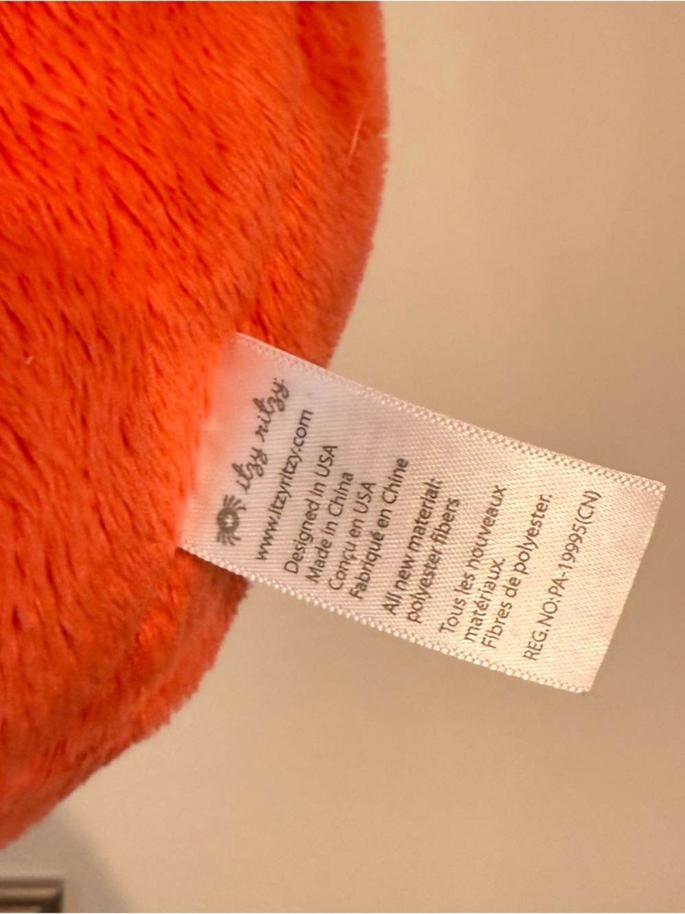 Itzy Ritzy Strawberry Snuggles Plushie - Picture 4 of 6